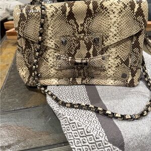 Henri Bendel Snakeskin Pattern Crossbody Bag